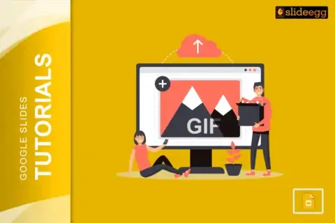 Banner for the blog "How to Add GIFs in Your Google Slides Presentation." This blog has clear steps to add a GIF image.