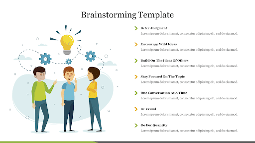 Brainstorming Presentation Template from SlideEgg