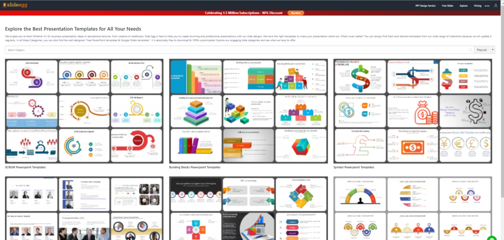 SlideEgg's Best Presentation Templates Gallery with PowerPoint, Canva, and Google Slides