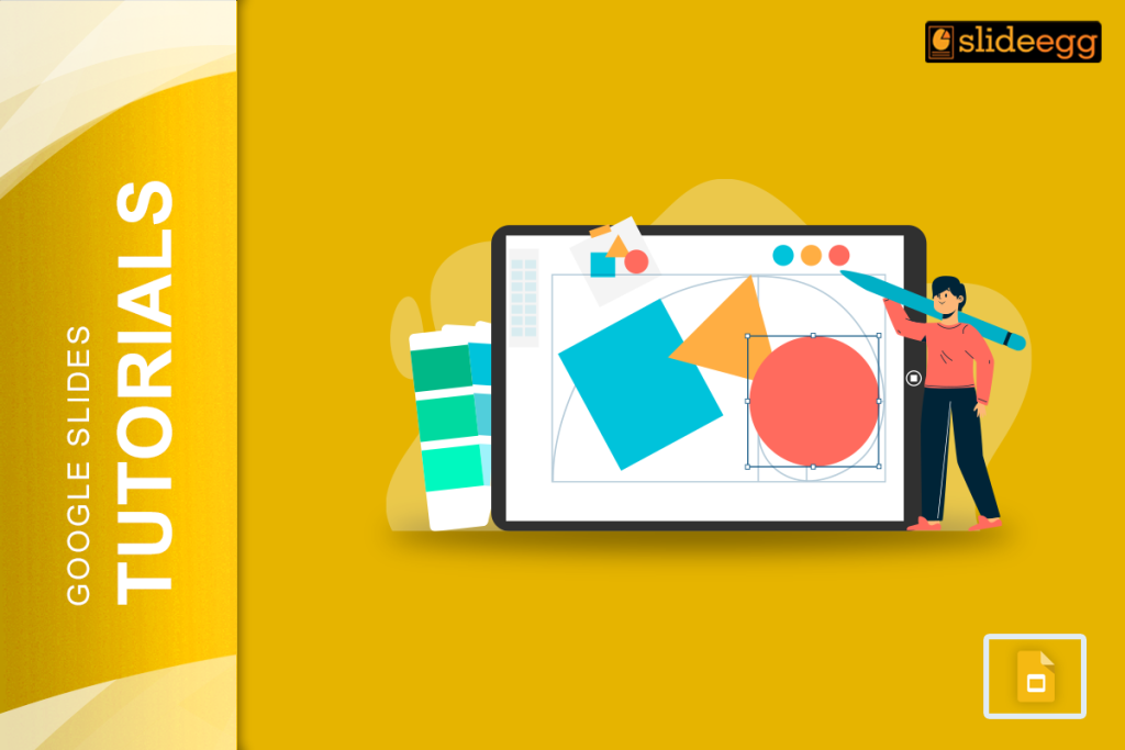 Banner for the blog "How to Add Custom Shapes in Google Slides". Learn the steps to add custom shapes to your presentation.