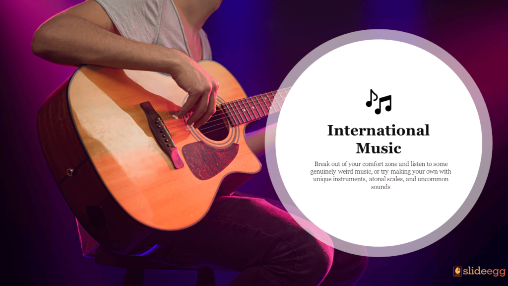 International Music Theme Slide from SlideEgg