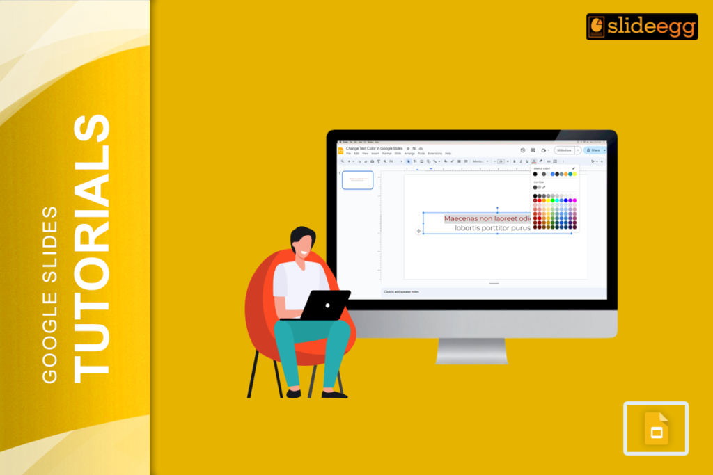 Banner Image of the Blog "How to Change Text Color in Google Slides"