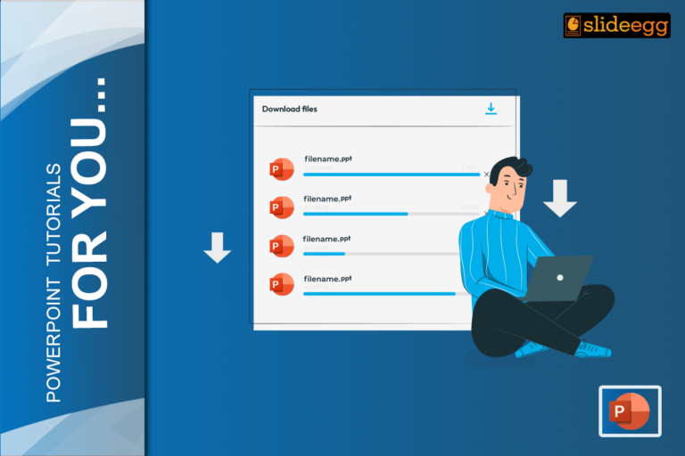 Banner Image of the PowerPoint Tutorial blog "How to Download Templates for PowerPoint Simple Instructions"