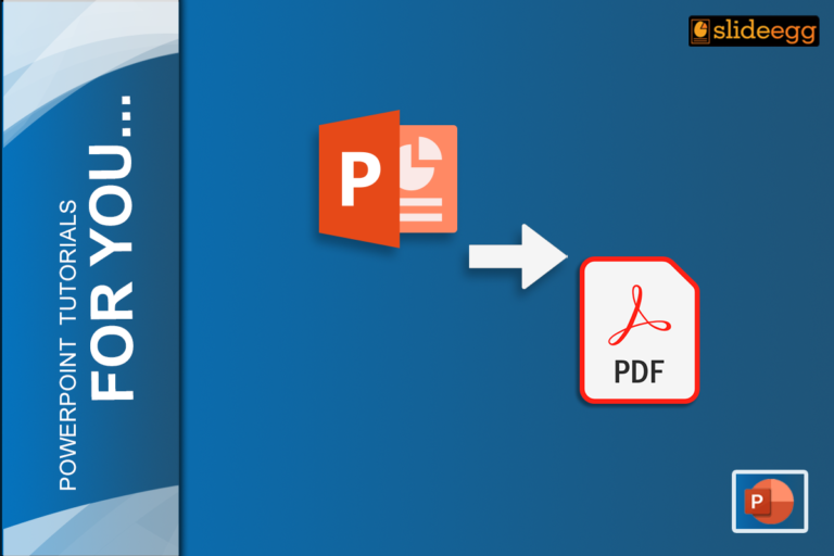 VVisual representation of a PowerPoint file being converted to a PDF, with an arrow pointing from the PPT icon to the PDF