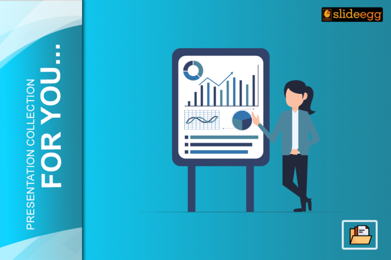 Woman presenting bar and line graphs on a slide, indicating data analysis in a professional setting.