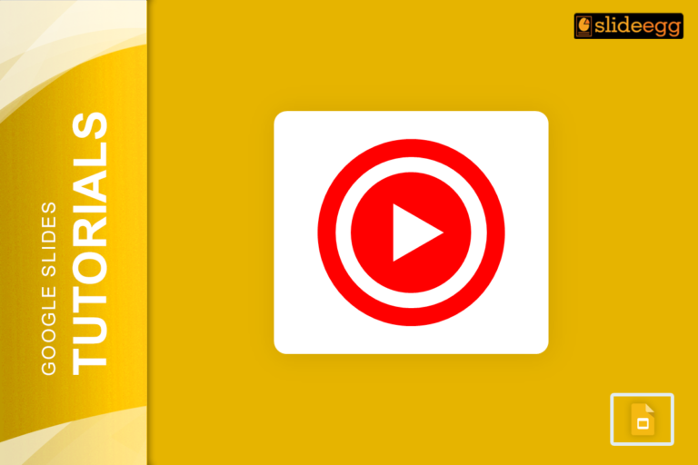 A yellow background with a white square containing a red play button, represents adding YouTube Music.