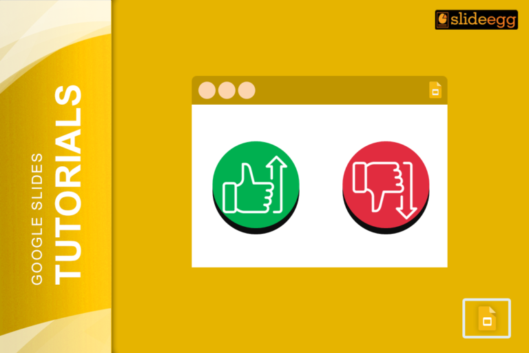 What are the Pros and Cons of Using Google Slides" with thumbs up and down icons, green for pros and red for cons.