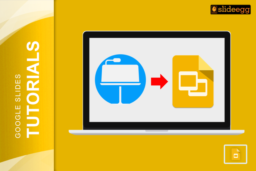 Guide to converting Keynote to Google Slides while preserving formatting, with relevant icons on a vibrant background.