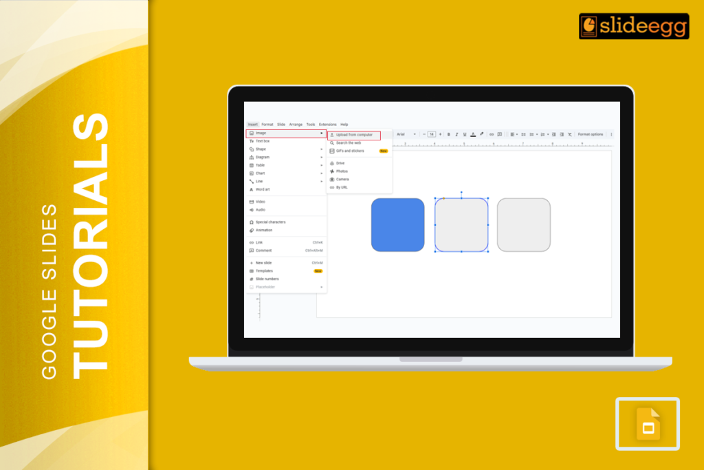 Banner image of the blog "How to Insert an Image into a Shape in Google Slides"