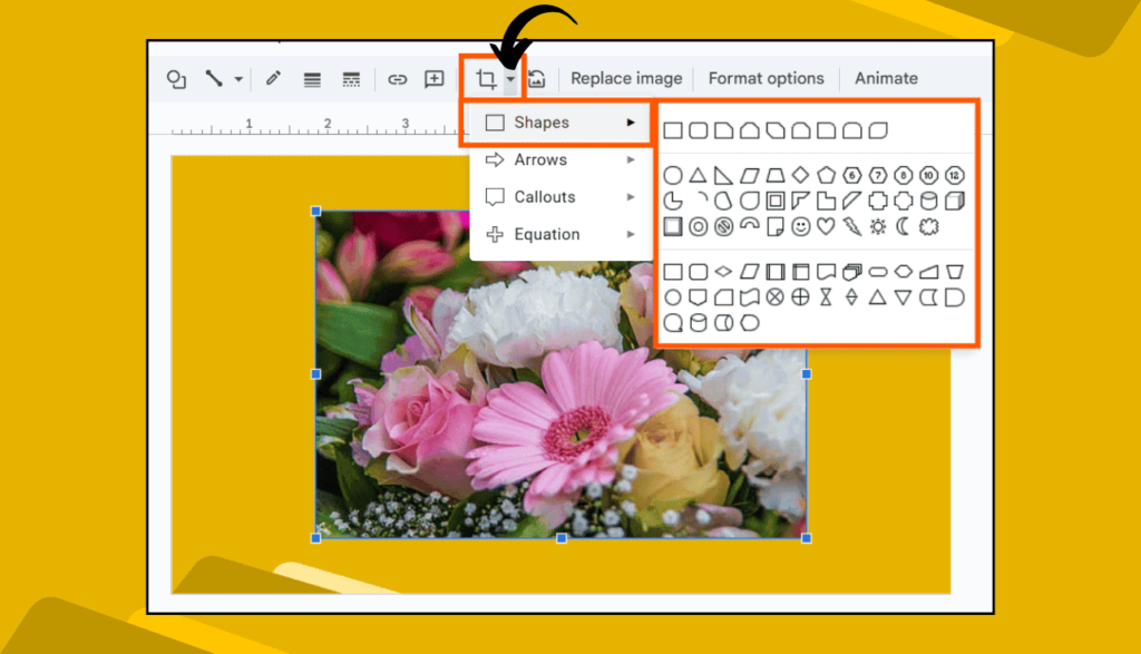 Crop Option in Google Slides