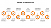 Business Strategy Template And Google Slides With Ten Nodes