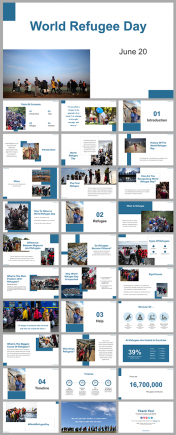 Editable World Refugee Day PowerPoint Presentation