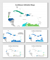 Editable Caribbean Maps PPT And Google Slides Templates