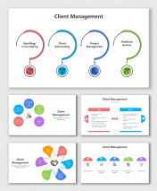 Editable Client Management PPT And Google Slides Templates