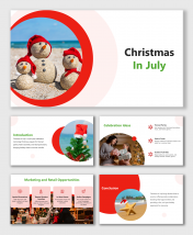 Usable Christmas In July PowerPoint And Google Slides Themes