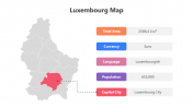 Editable Luxembourg Map PowerPoint And Google Slides Themes