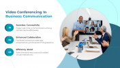 Video Conferencing In Business Communication Google Slides