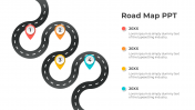 Easily Editable Road Map PPT And Google Slides Template