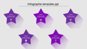  Best Infographics PowerPoint Template With Purple Color