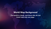 Majestic World Map Background PowerPoint And Google Slides