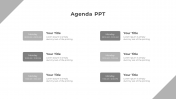 Agenda PowerPoint And Google Slides Template With Gray Color