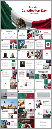 Mexico Constitution Day PowerPoint And Google Slides