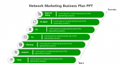 Use Network Marketing Business Plan PPT With Green Color