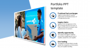 Get our Predesigned Portfolio PPT and Google Slides Template