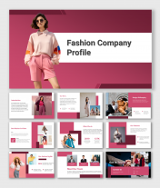 Creative Company Profile Fashion PPT And Google Slides