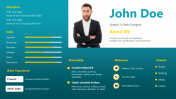 Simple Portfolio Design PPT And Google Slides Template