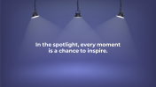  Predesigned Spotlight Background PPT And Google Slides