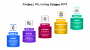 Attractive Project Planning Stages PPT And Google Slides