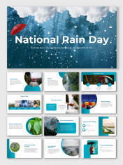 Creative National Rain Day Presentation And Google Slides