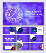 Best Month Zodiac Sign Sagittarius PPT And Google Slides