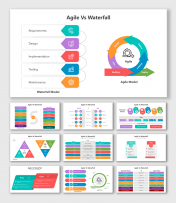 Creative Agile VS Waterfall PowerPoint And Google Slides