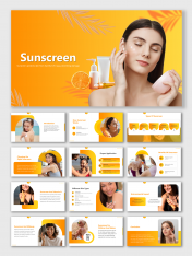 Attractive Sunscreen PPT, Google Slides And Canva Templates