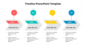 Chevron Model Timeline PowerPoint Slide For Presentation