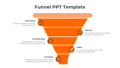 Easy To Edit Funnel PPT And Google Slides With Orange Color