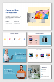 Creative Computer Shop Business Plan PPT And Google Slides