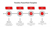 Coolest Timeline Process Flow PowerPoint And Google Slides
