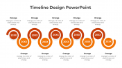 Timeline Design PowerPoint Template for Planning Phases