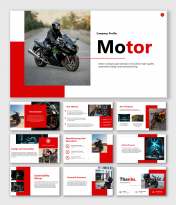 Best Company Profile Motor PPT And Google Slides Themes