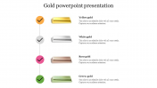 Unlimited Gold PowerPoint Presentation-Four Node