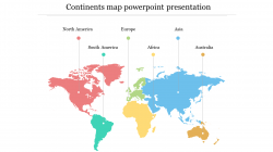 Shop 40+ Editable Continents Map PowerPoint Templates