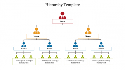 Use This Hierarchy Template PowerPoint Presentation