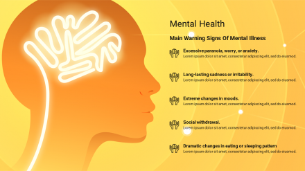 Explore Now Mental Health Google Slides Template Slide
