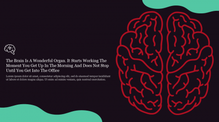 Shop Now! Brain PPT Background PowerPoint Presentation