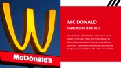 Best MC Donald PowerPoint Templates Presentation Design