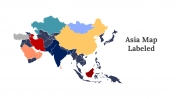 Try this Simple Asia Map PPT Template & Google Slides