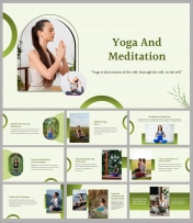 PowerPoint Presentation on Yoga Meditation & Google Slides